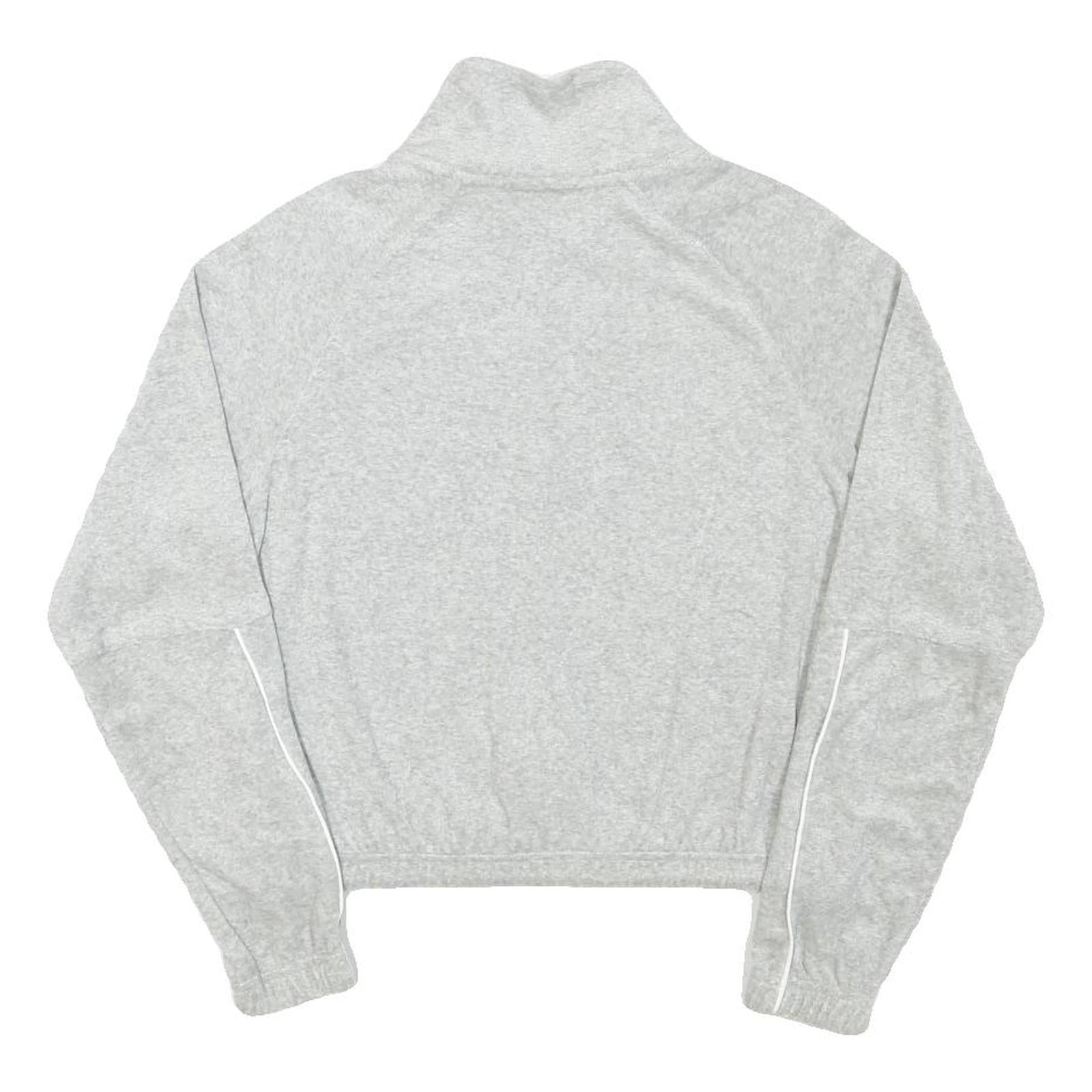 NIKE Womens Grey Lightweight Track Jacket XS Polyester Blend Zip Plain