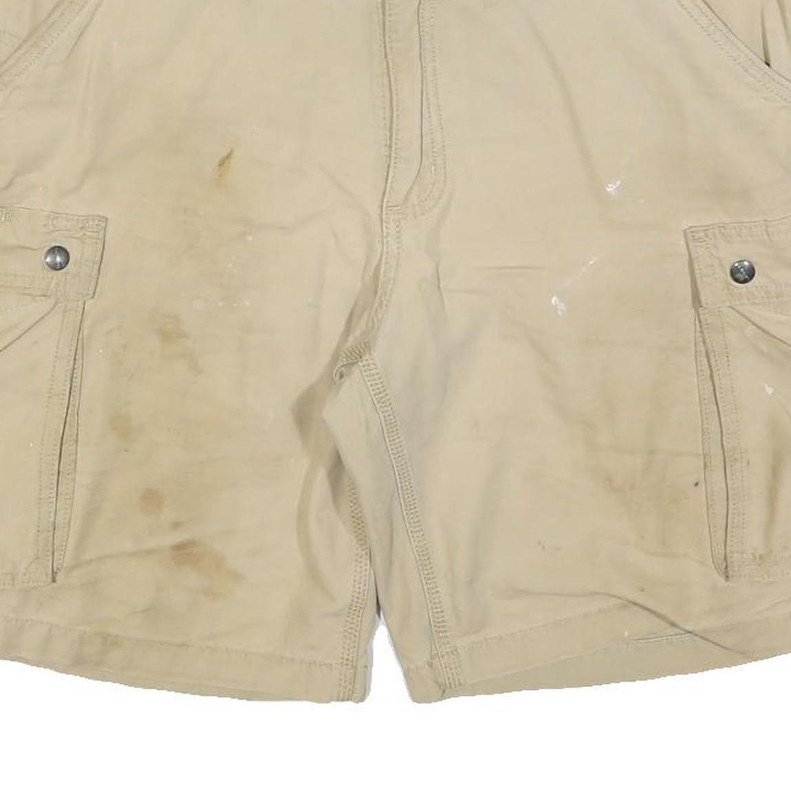 CARHARTT Mens Shorts Beige Cargo Casual Relaxed Fit L W36 Workwear Pocketed