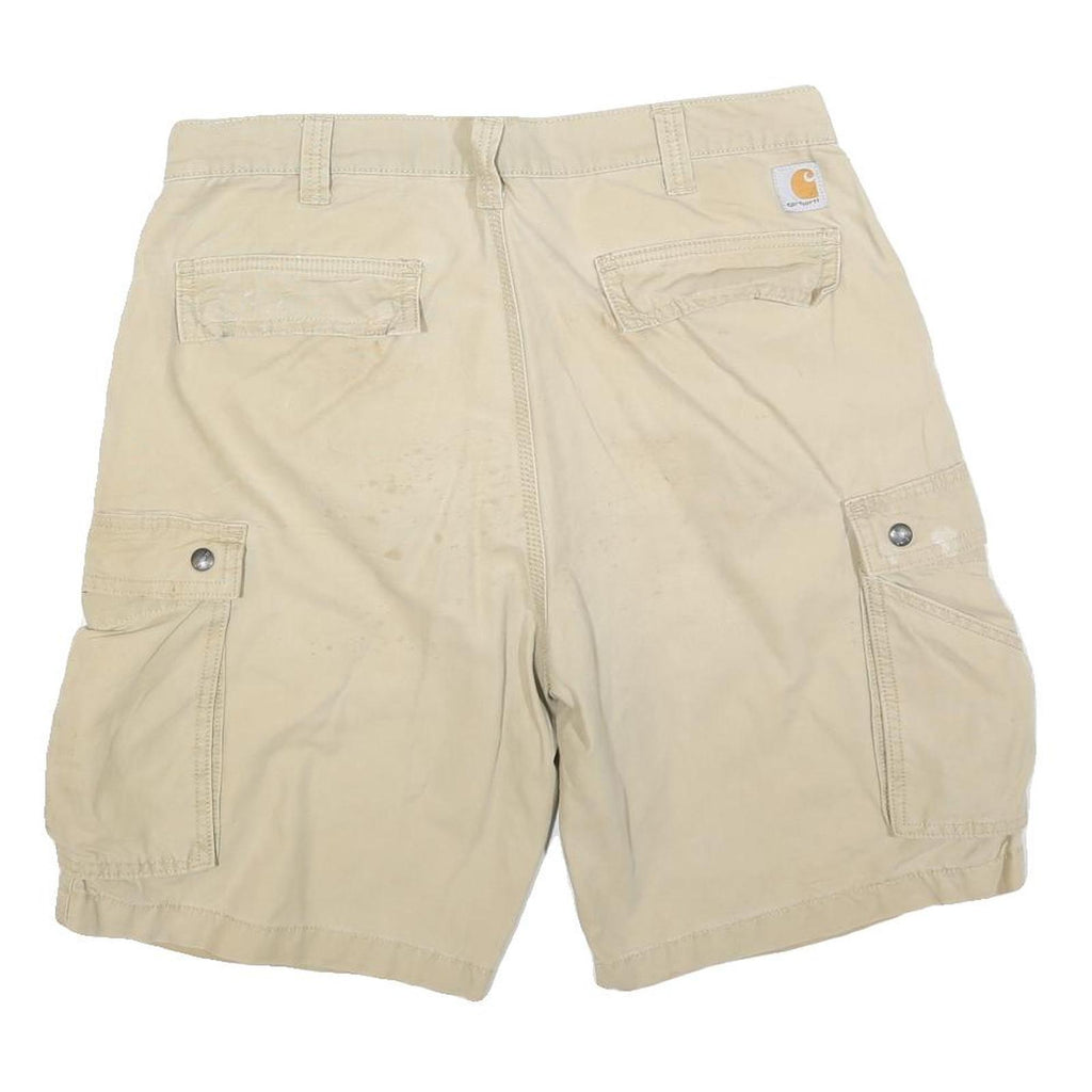 CARHARTT Mens Shorts Beige Cargo Casual Relaxed Fit L W36 Workwear Pocketed