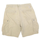 CARHARTT Mens Shorts Beige Cargo Casual Relaxed Fit L W36 Workwear Pocketed