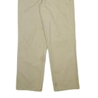 DICKIES Mens Cotton Blend Beige Regular Fit Straight Leg Trousers W32 L31