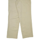 DICKIES Mens Cotton Blend Beige Regular Fit Straight Leg Trousers W32 L31