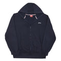 SLAZENGER Mens Navy Blue Zip Up Hoodie 2XL Cotton Blend Casual Top