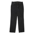 WRANGLER Mens Black Regular Denim Jeans W30 L32 Classic Zip Denim Pants