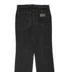 WRANGLER Mens Black Regular Denim Jeans W30 L32 Classic Zip Denim Pants