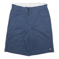 DICKIES Mens Shorts Blue Casual XL W38 Workwear Cotton Blend Straight Fit