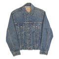 LEVI'S Womens Blue Denim Button Jacket S Cotton Classic Casual Lightweight