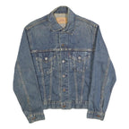 LEVI'S Womens Blue Denim Button Jacket S Cotton Classic Casual Lightweight