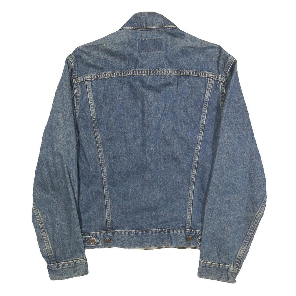 LEVI'S Womens Blue Denim Button Jacket S Cotton Classic Casual Lightweight