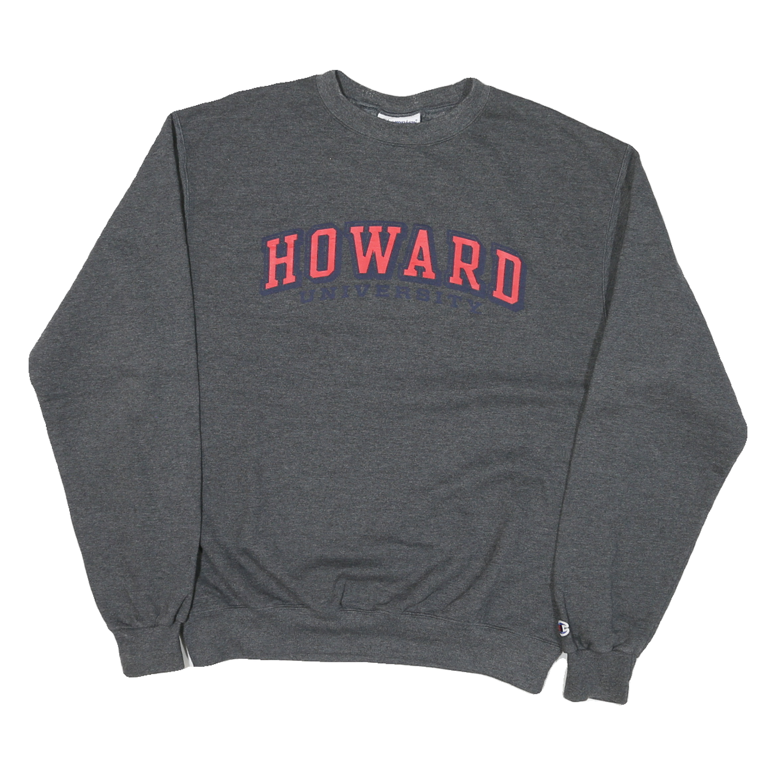 CHAMPION Mens Grey Howard University Crew Neck M Cotton Blend Sweatshirt