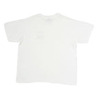 BYE-BYE Mens White Graphic T-Shirt XL Short Sleeve Crew Neck Casual Cotton