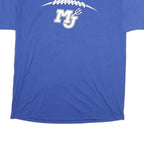 RUSSELL ATHLETIC Mens Blue MJ Graphic T-Shirt XL Short Sleeve Crew Neck Cotton