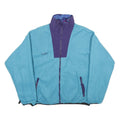 COLUMBIA Womens Blue & Purple Fleece Jacket L Polyester Blend Zip Casual Outdoor