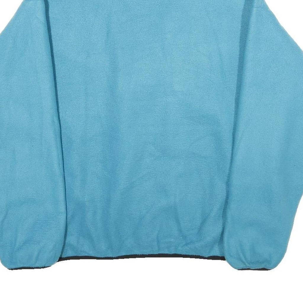 COLUMBIA Womens Blue & Purple Fleece Jacket L Polyester Blend Zip Casual Outdoor