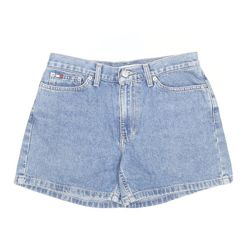 TOMMY HILFIGER Womens Shorts Blue Denim Casual M W29 Classic Cotton Blend