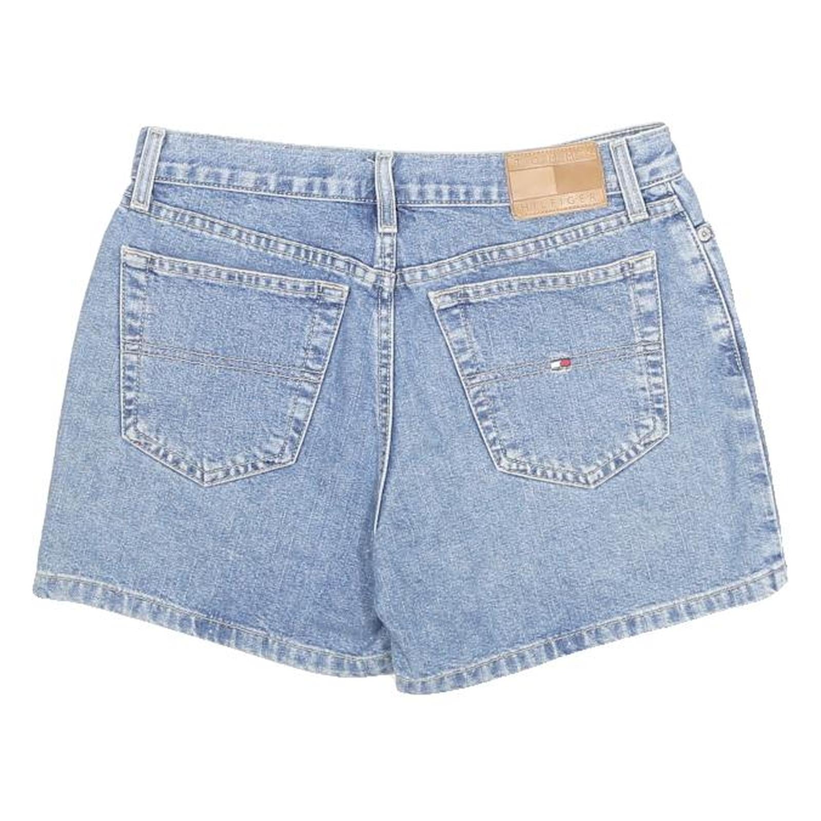 TOMMY HILFIGER Womens Shorts Blue Denim Casual M W29 Classic Cotton Blend