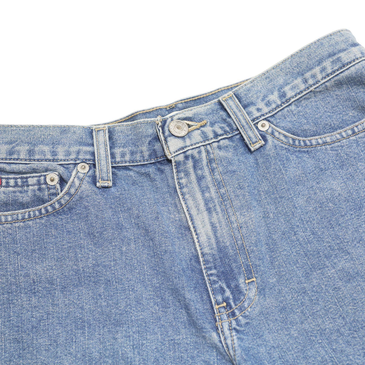 TOMMY HILFIGER Womens Shorts Blue Denim Casual M W29 Classic Cotton Blend