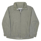 COLUMBIA Womens Beige Lightweight Jacket L Nylon Plain Zip Outdoor Casual