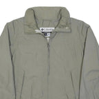 COLUMBIA Womens Beige Lightweight Jacket L Nylon Plain Zip Outdoor Casual