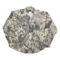 CODET Mens Grey & Beige Camouflage Cotton Blend Shirt XL Long Sleeve Buttons