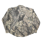 CODET Mens Grey & Beige Camouflage Cotton Blend Shirt XL Long Sleeve Buttons