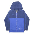 UMBRO Boys Blue & Navy Zip Up Hoodie L Cotton Blend Sportswear
