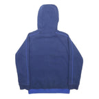 UMBRO Boys Blue & Navy Zip Up Hoodie L Cotton Blend Sportswear