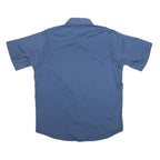 CARHARTT Mens Blue Work Shirt Accurate Plumbing Embroidered Logo L Relaxed Fit