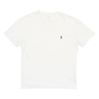 POLO RALPH LAUREN Mens White Crew Neck Short Sleeve T-Shirt XS Cotton Blend