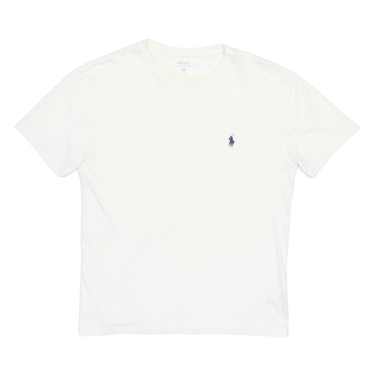 POLO RALPH LAUREN Mens White Crew Neck Short Sleeve T-Shirt XS Cotton Blend