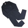 DICKIES Mens Navy Blue Dungarees Regular Fit Polyester Blend XL W44 L30 Workwear