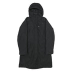 THE NORTH FACE Womens Black Nylon Outdoor Jacket S Zip Hooded Plain