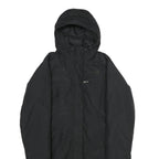 THE NORTH FACE Womens Black Nylon Outdoor Jacket S Zip Hooded Plain