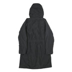 THE NORTH FACE Womens Black Nylon Outdoor Jacket S Zip Hooded Plain