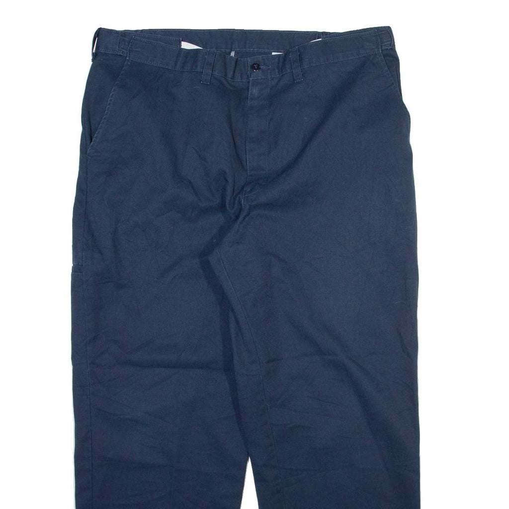 DICKIES Mens Trousers Blue Regular Straight W37 L29