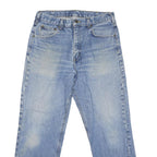 CARHARTT Mens Blue Regular Straight Denim Medium W34 L29 Jeans Zip Closure