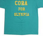 HANES Mens Green Keep Cora Graphic T-Shirt XL Short Sleeve Crew Neck Casual