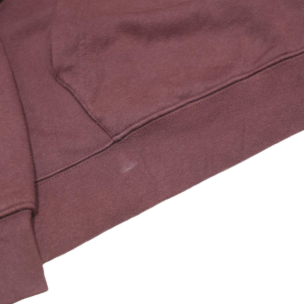 NIKE Mens Maroon Pullover Hoodie L Cotton Blend Drawstring Hood Casual