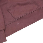 NIKE Mens Maroon Pullover Hoodie L Cotton Blend Drawstring Hood Casual