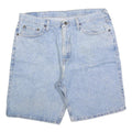 WRANGLER Mens Shorts Blue Denim XL W38 Classic Cotton Blend Button Fly