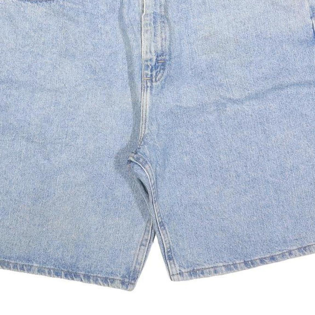 WRANGLER Mens Shorts Blue Denim XL W38 Classic Cotton Blend Button Fly