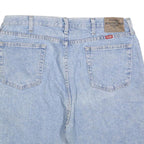 WRANGLER Mens Shorts Blue Denim XL W38 Classic Cotton Blend Button Fly