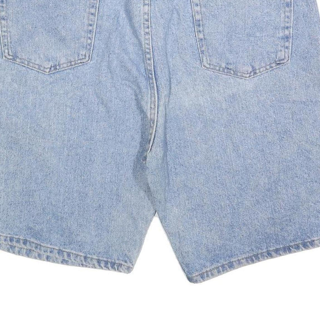 WRANGLER Mens Shorts Blue Denim XL W38 Classic Cotton Blend Button Fly
