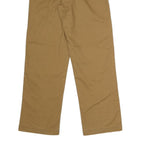 DICKIES Mens Polyester Blend Beige Regular Fit Straight Leg Trousers W30 L30