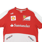 PUMA Mens Red & White Graphic T-Shirt XL Short Sleeve Crew Neck Racing