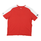 PUMA Mens Red & White Graphic T-Shirt XL Short Sleeve Crew Neck Racing