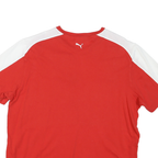 PUMA Mens Red & White Graphic T-Shirt XL Short Sleeve Crew Neck Racing