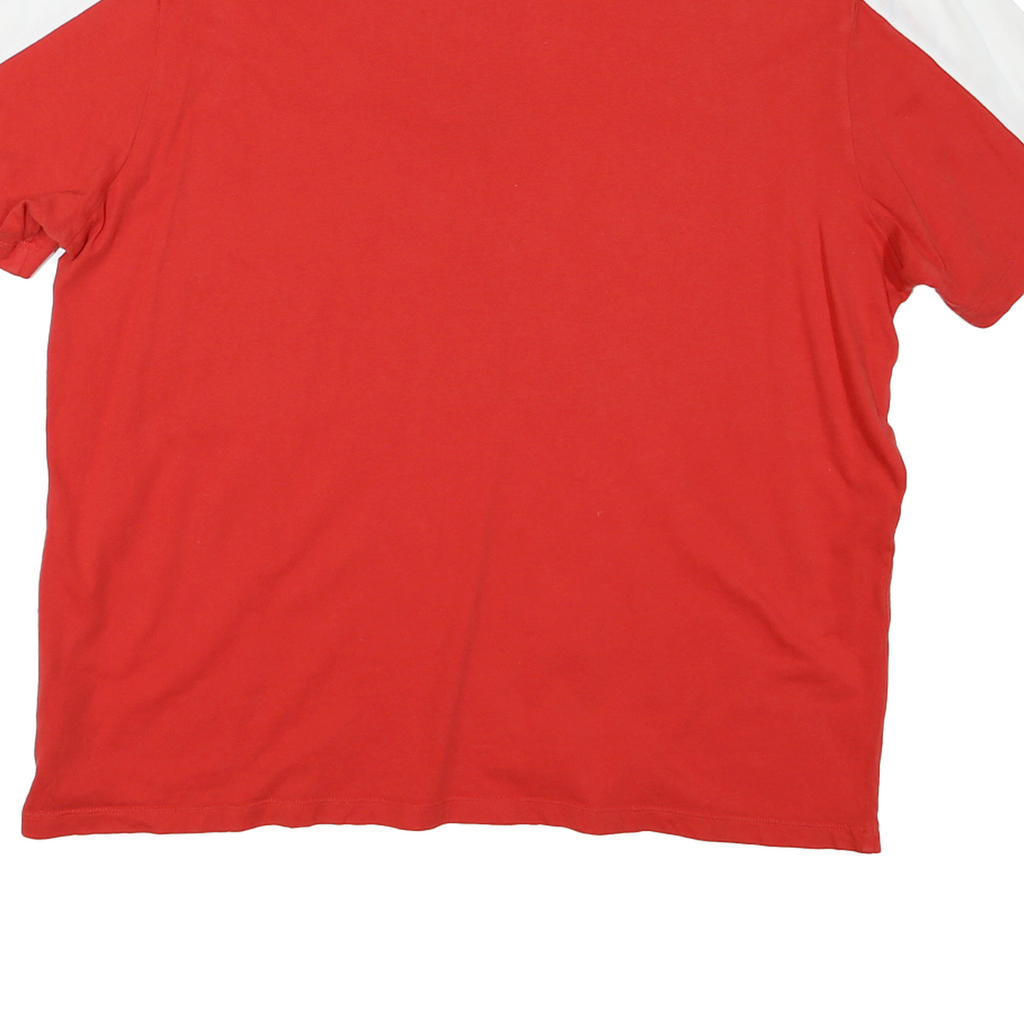 PUMA Mens Red & White Graphic T-Shirt XL Short Sleeve Crew Neck Racing