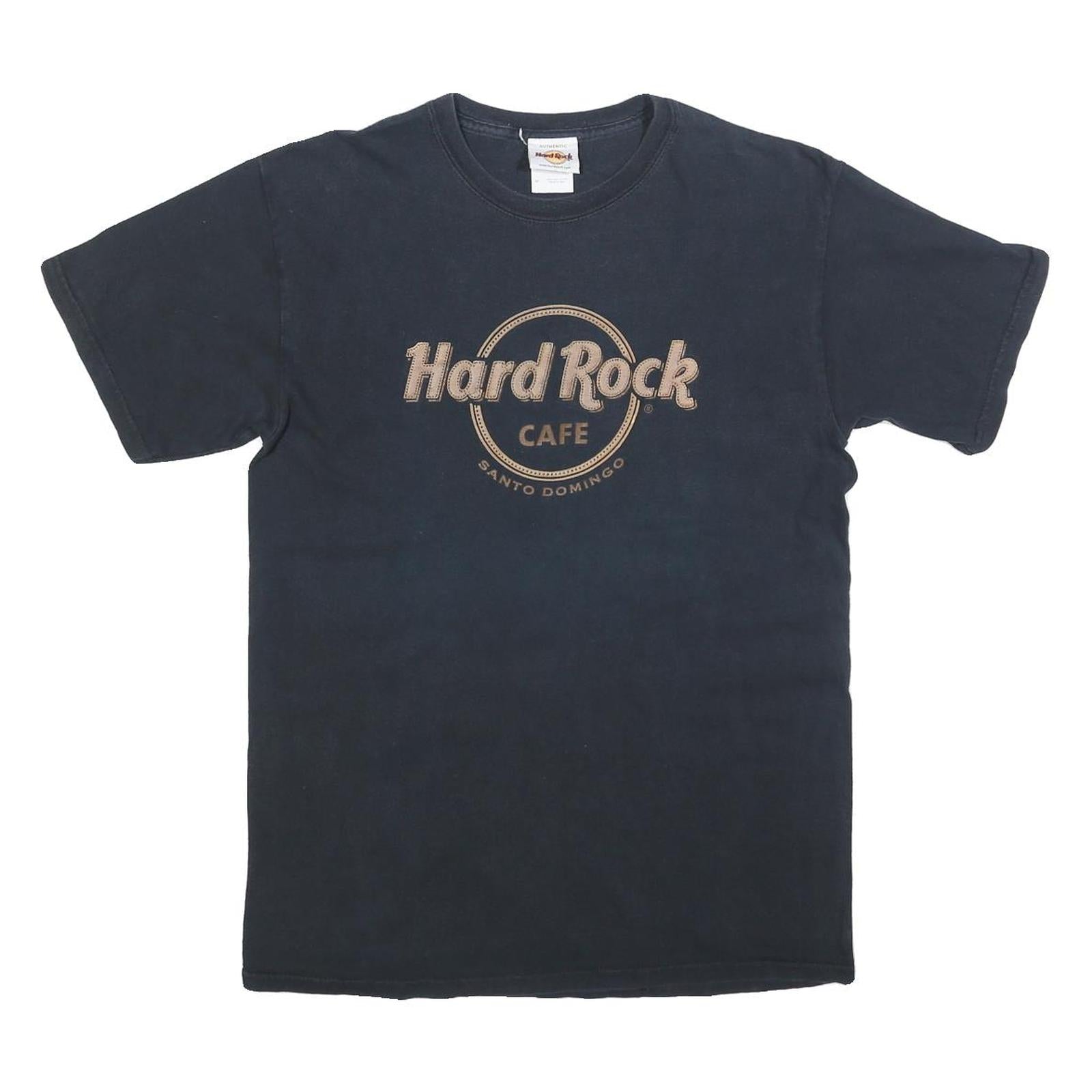 HARD ROCK CAFE Mens Black Santo Domingo Graphic T-Shirt M Short Sleeve Crew Neck