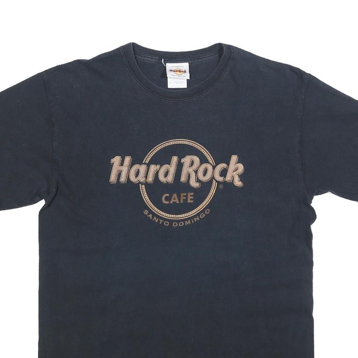 HARD ROCK CAFE Mens Black Santo Domingo Graphic T-Shirt M Short Sleeve Crew Neck